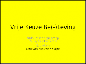 Vrije Keuze Beleving 001